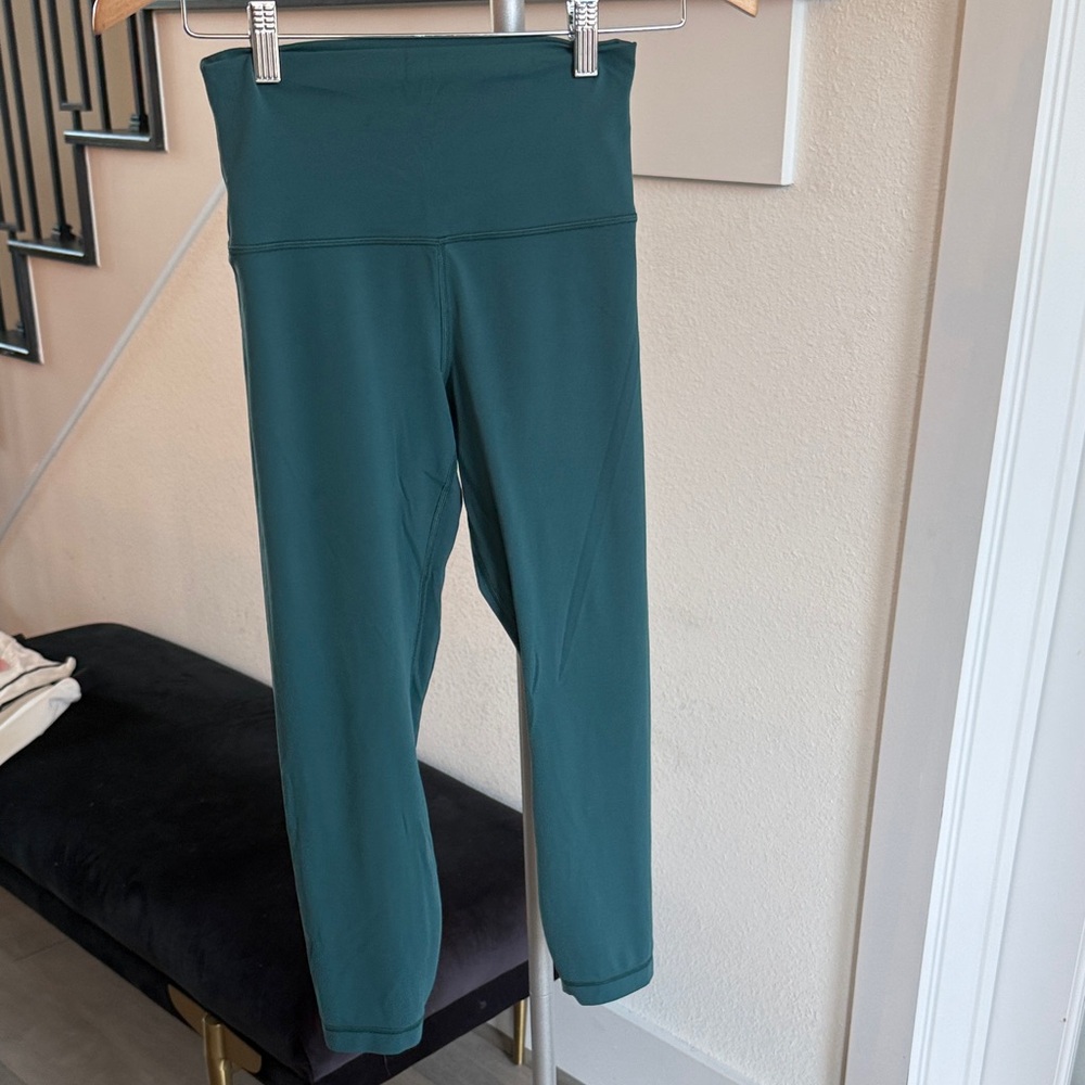 lululemon athletica Teal Leggings Crop